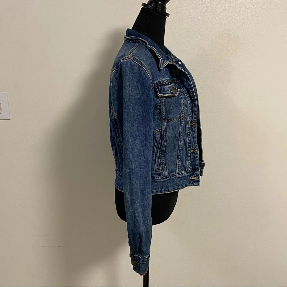 Free People Jacket Women’s Size Small Medium Wash Denim Jacket - Picture 5 of 14